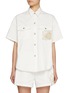 首图 - 点击放大 - JOSHUA SANDERS - Daisy Motif Denim Shirt