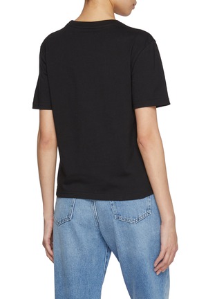背面 - 点击放大 - JOSHUA SANDERS - Outline Smiley Print Cotton T-shirt