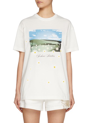 首图 - 点击放大 - JOSHUA SANDERS - Sky Motif Cotton T-Shirt