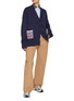 模特儿示范图 - 点击放大 - JOSHUA SANDERS - Smiley Face Motif Pocket Cotton Cardigan