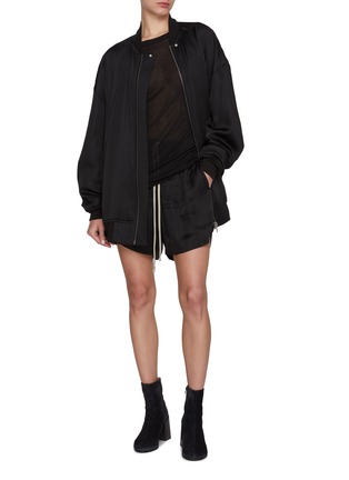 模特儿示范图 - 点击放大 - RICK OWENS - 长袖罗纹 T 恤