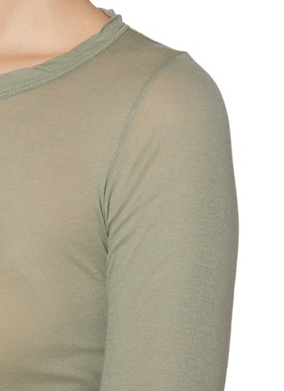  - RICK OWENS - 长袖罗纹 T 恤