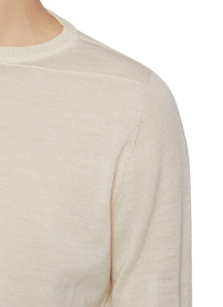  - RICK OWENS - 拼接美丽诺羊毛上衣