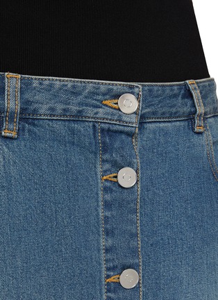  - ALAÏA - 针织拼接牛仔半裙