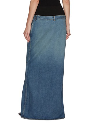 背面 - 点击放大 - ALAÏA - 针织拼接牛仔半裙