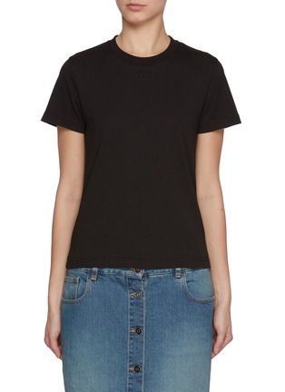 正面 -点击放大 - ALAÏA - LOGO 刺绣 T 恤