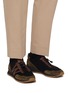 模特儿示范图 - 点击放大 - J.M. WESTON - On My Way Suede Knit Sneakers