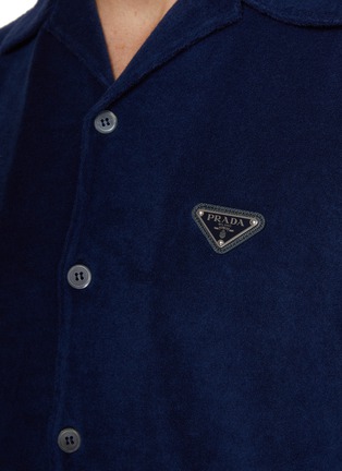 - PRADA - LOGO 饰毛巾棉衬衫