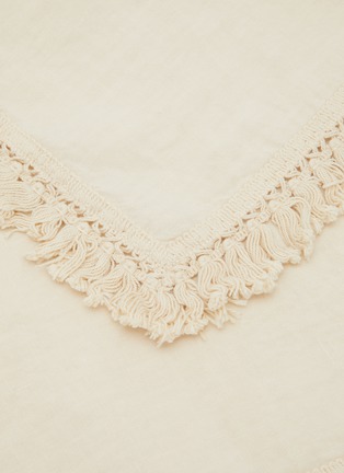 Detail View - 点击放大 - ONCE MILANO - Short Fringe Tablecloth — Cream