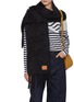 模特儿示范图 - 点击放大 - LOEWE - Textured Mohair Blend Scarf