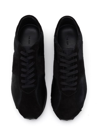 模特儿示范图 - 点击放大 - THE ROW - Mica Suede Ponyhair Leather Women's Sneakers