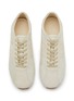 模特儿示范图 - 点击放大 - THE ROW - Mica Suede Ponyhair Leather Women's Sneakers