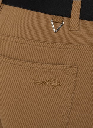  - SOUTHCAPE - Cropped Contrast Logo Waistband Pants