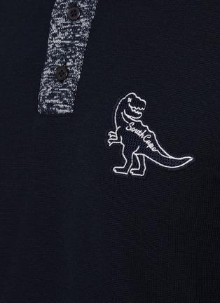  - SOUTHCAPE - Contrast Neckline Dinosaur Logo Polo Shirt