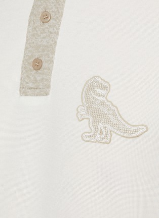  - SOUTHCAPE - Contrast Neckline Dinosaur Logo Polo Shirt