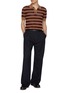 模特儿示范图 - 点击放大 - DRIES VAN NOTEN - Mercy Contrast Stripe Knitted Polo Shirt