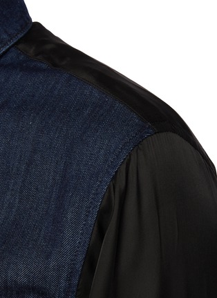  - DRIES VAN NOTEN - 拼接拉链衬衫