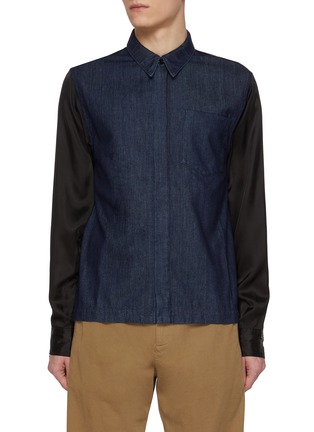 首图 - 点击放大 - DRIES VAN NOTEN - 拼接拉链衬衫