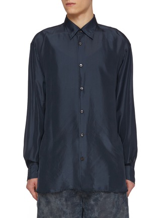 首图 - 点击放大 - DRIES VAN NOTEN - Croom Point Collar Silk Shirt