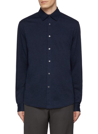 首图 - 点击放大 - SUNSPEL - Cotton Cashmere Piqué Jersey Shirt