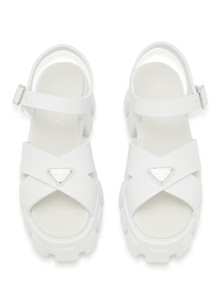 细节 - 点击放大 - PRADA - Monolith Soft Cage Sandals