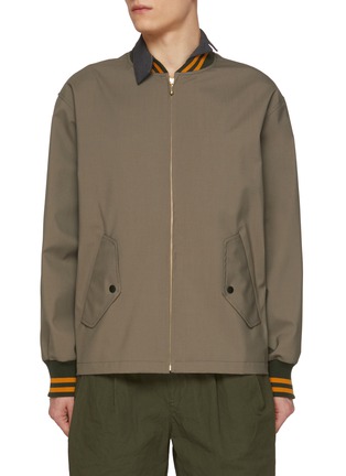 首图 - 点击放大 - KOLOR - Layered Collar Hybrid Bomber Jacket