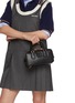 模特儿示范图 - 点击放大 - MIU MIU - Mini Arcadie Leather Bag