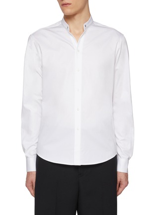 首图 - 点击放大 - WOOYOUNGMI - Band Collar Cotton Poplin Shirt