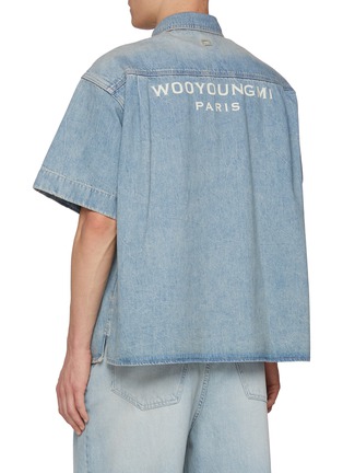 背面 - 点击放大 - WOOYOUNGMI - Light Wash Logo Back Pocket Denim Shirt