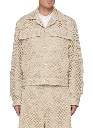 首图 - 点击放大 - WOOYOUNGMI - All Over Crochet Cotton Jacket