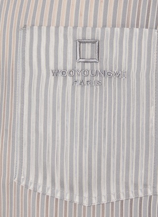  - WOOYOUNGMI - 条纹半透明衬衫