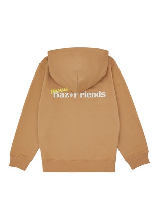 BAZ & FRIENDS | Max Patch Embroidered Print Pullover Cotton Kids' Hoodie