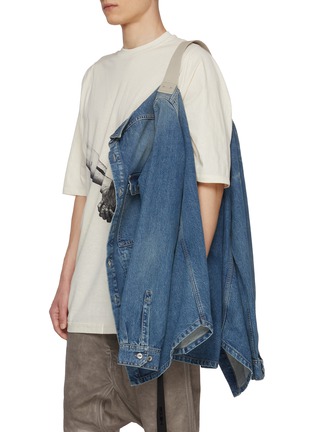 细节 - 点击放大 - RICK OWENS DRKSHDW - 牛仔衬衫式夹克