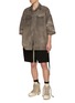 模特儿示范图 - 点击放大 - RICK OWENS DRKSHDW - 后身拉链系带短裤