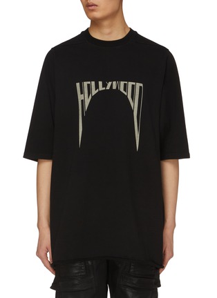 首图 - 点击放大 - RICK OWENS DRKSHDW - HOLLYWOOD 印花纯棉 T 恤