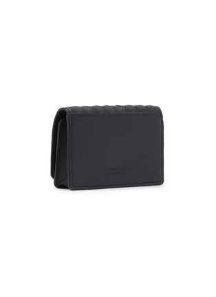 模特儿示范图 - 点击放大 - BOTTEGA VENETA - Intrecciato Piccolo Flap Leather Card Case