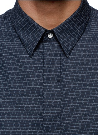 细节 - 点击放大 - RAG & BONE - 折线几何图案纯棉衬衫