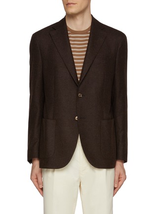 首图 - 点击放大 - EQUIL - Notch Lapel Single Breasted Patch Pocket Cashmere Blazer