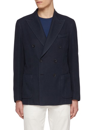 首图 - 点击放大 - EQUIL - Peak Lapel Double Breasted Cotton Blazer