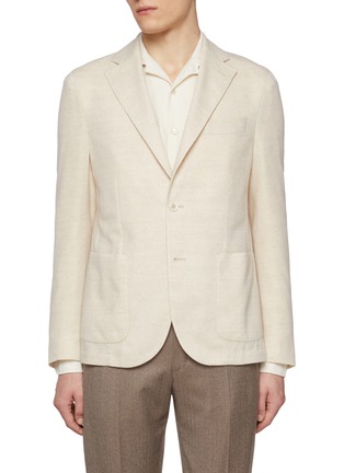 首图 - 点击放大 - EQUIL - Notch lapel Single Breasted Unlined Virgin Wool Blazer