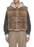 首图 - 点击放大 - KRUF - Hooded Mink Fur Reversible Puffer Vest