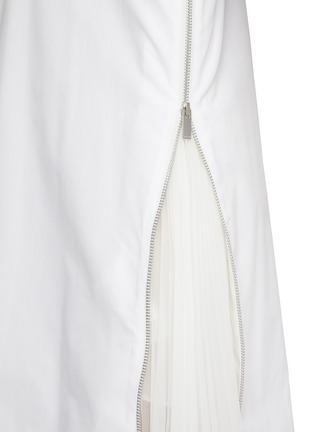  - SACAI - Zippered Side Slit Shirt Dress