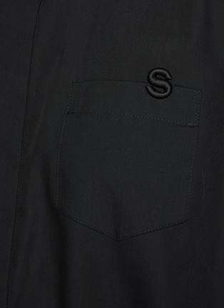  - SACAI - Cap Sleeve Drawstring Hem Shirt