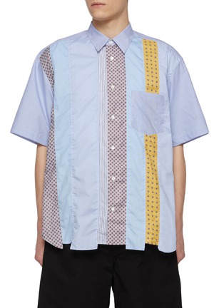 首图 - 点击放大 - COMME DES GARÇONS HOMME - 拼接纯棉衬衫