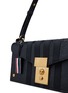 细节 - 点击放大 - THOM BROWNE - Mrs. Thom Baguette 4 Bar Pebble Grain Leather Baguette Bag