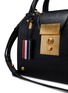 细节 - 点击放大 - THOM BROWNE - Mini Mrs. Thom Pebble Grain Leather Handbag