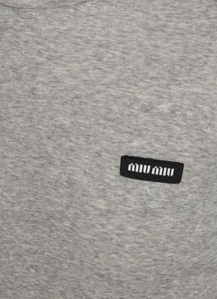  - MIU MIU - 蕾丝边饰长 T 恤