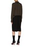 背面 - 点击放大 - MAISON MARGIELA - 拼接收褶衬衫裙