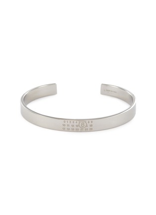 首图 - 点击放大 - MM6 MAISON MARGIELA - Embossed Logo Brass Cuff — Polished Palladio