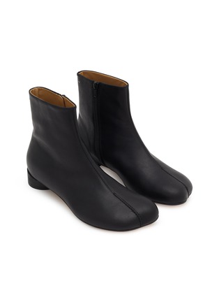 细节 - 点击放大 - MM6 MAISON MARGIELA - Anatomic Split Toe Zip Up Men's Ankle Boots